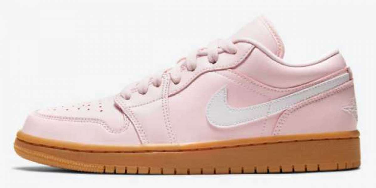 DC0774-601 Air Jordan 1 Low "Pink Gum" will be officially released in female specs in the near future