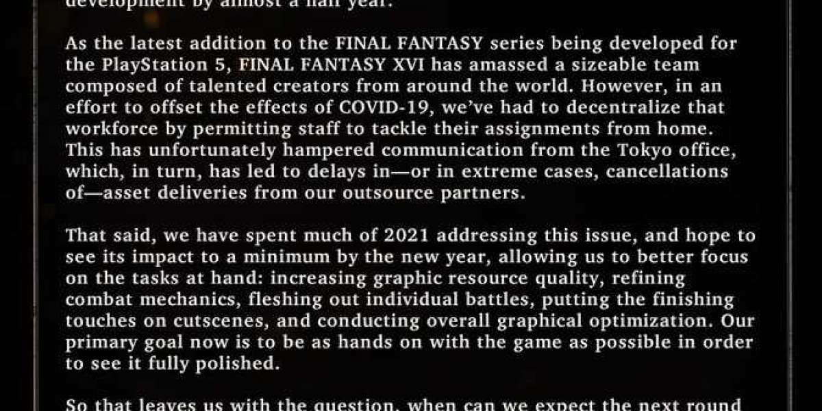 Final Fantasy 16 Dev Explains Lack of News in 2021